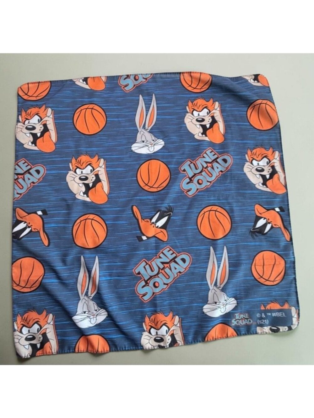 Space Jam Tune Squad Bandana Looney Tunes Basketball Blue Bugs Daffy Taz